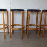 4 Danish stools Georg Petersens Mobelfabrik 840mm