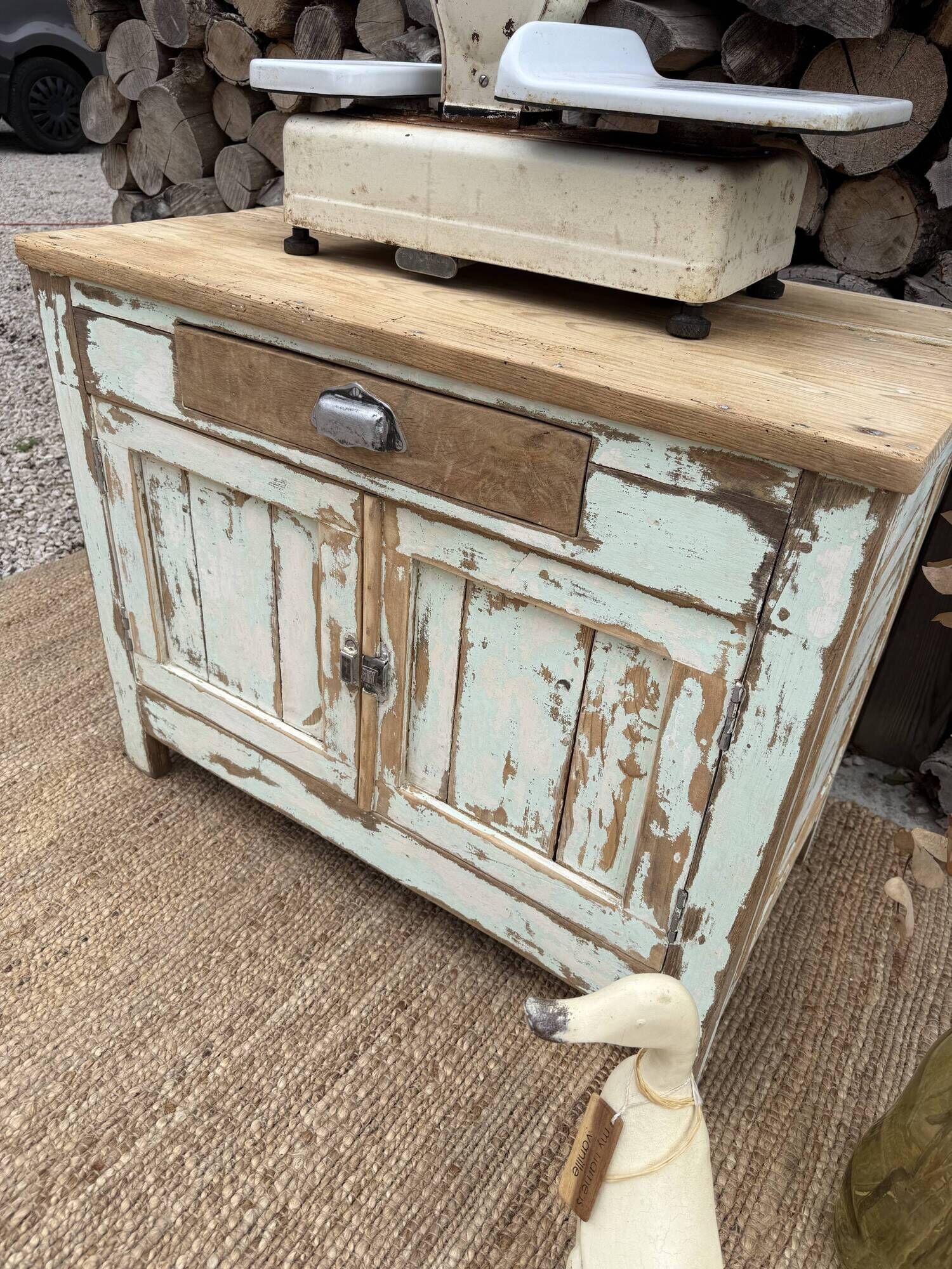 Meuble rangement vintage/ Meuble métier