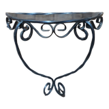 Twisted wrought iron console - 50s