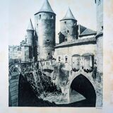 Heliogravure of Metz, vintage printed in 1926.