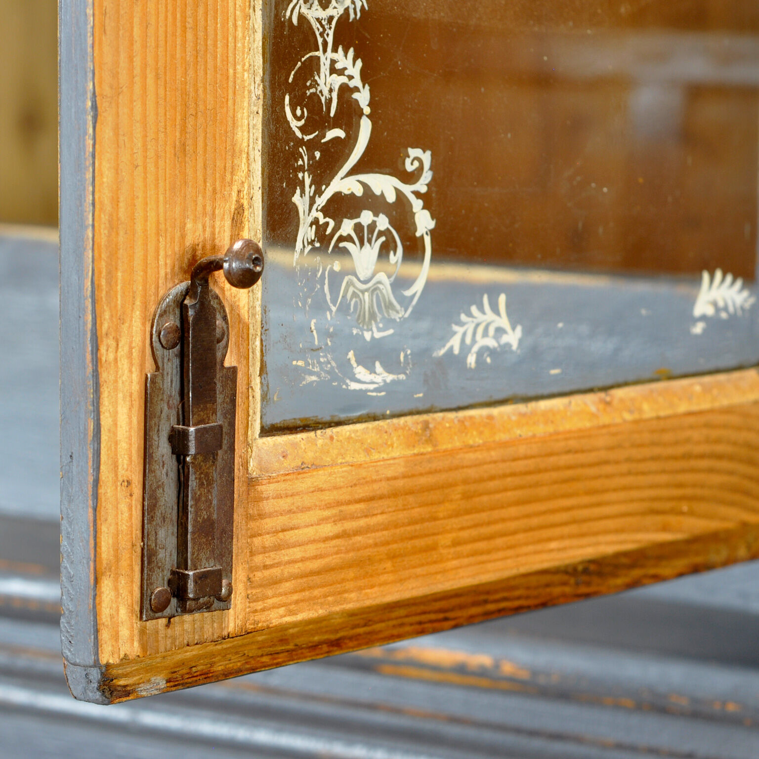 Solid Pine Kitchen Cupboard, 1920's