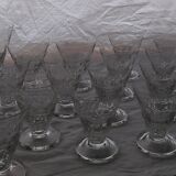 Service of 32 art deco glasses