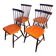 Dining chairs Sven Erik Fryklund for Hagafors, Swedish 1960s