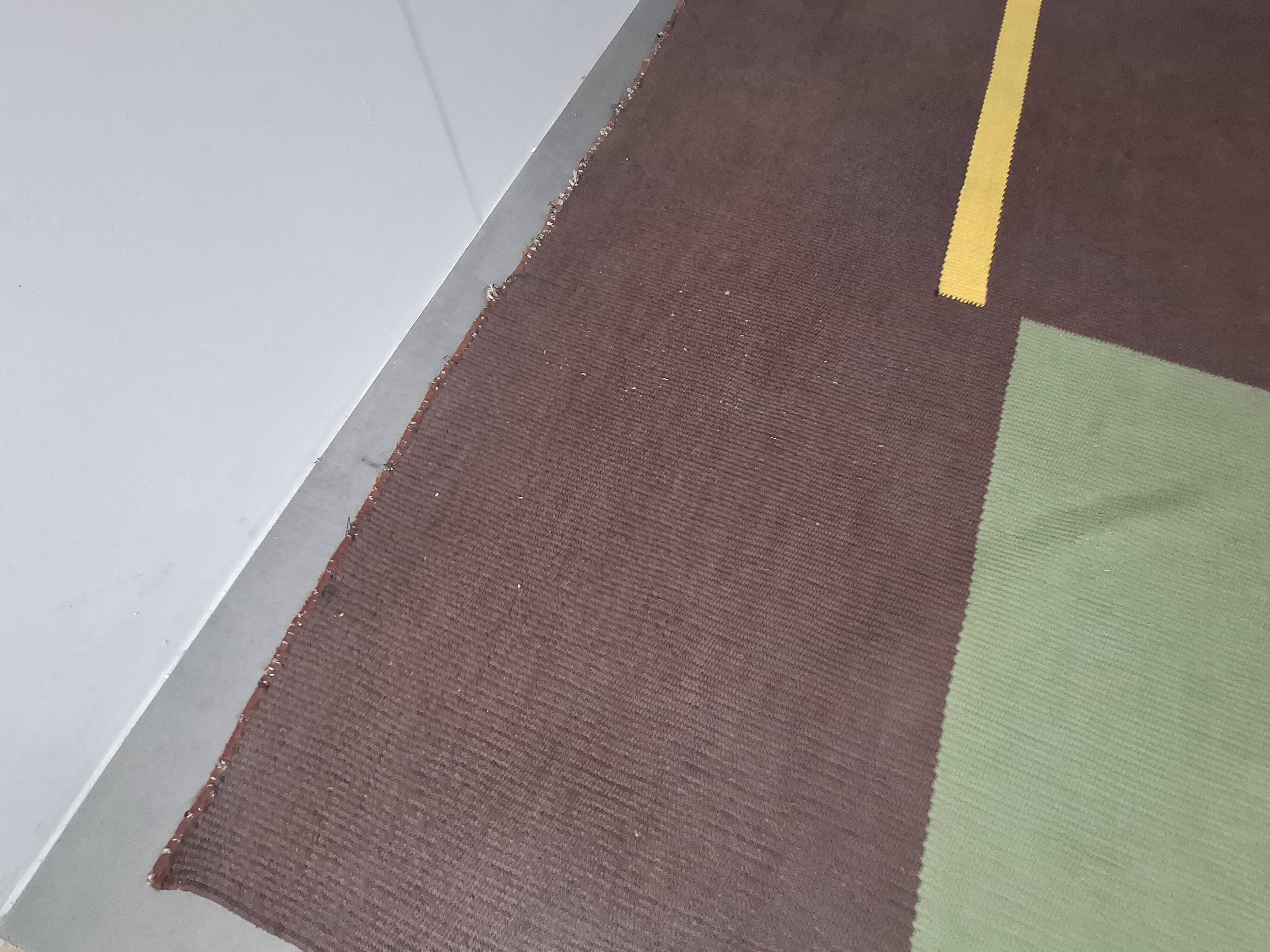 Mid-Century Modern Geometric Rug, Czechoslovakia, 1960s