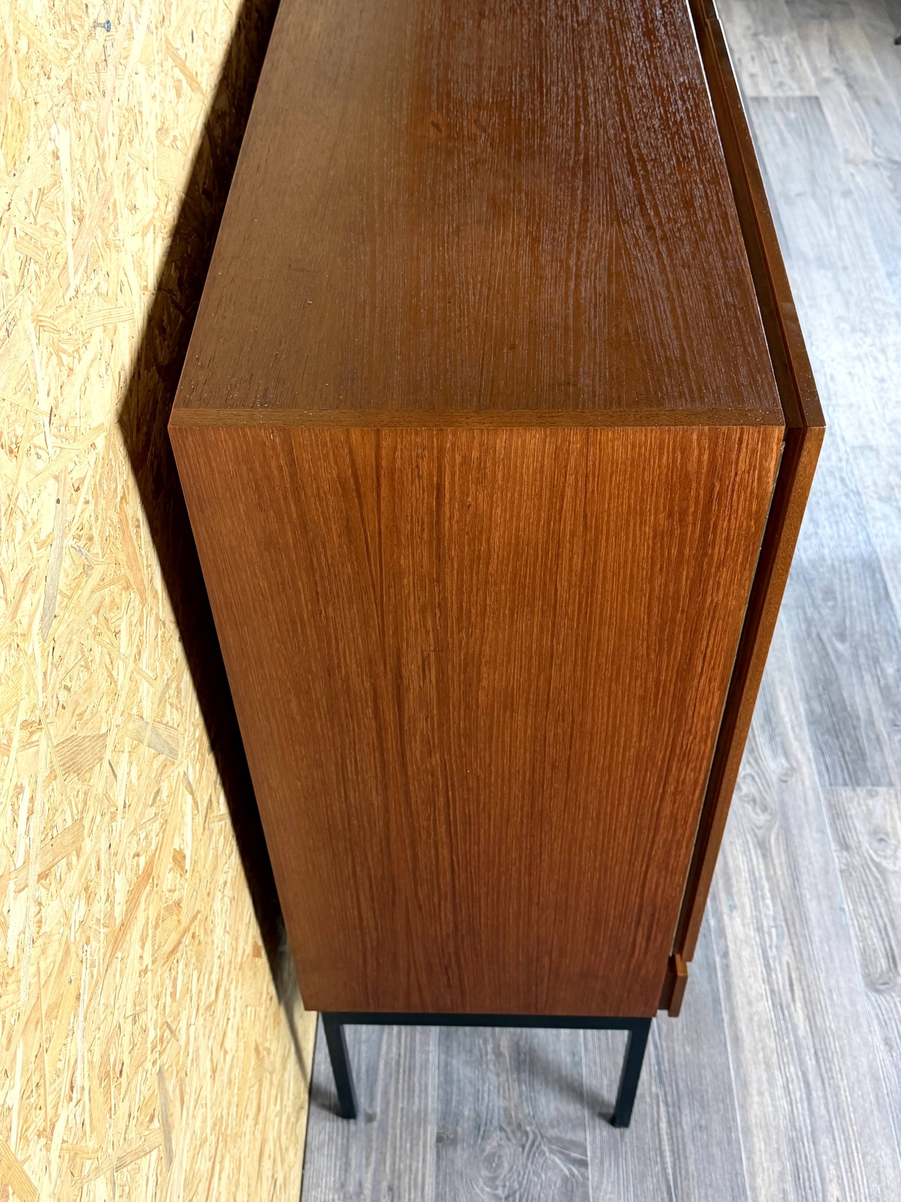 Buffet haut B60 en teck par Dieter Waeckerlin pour Behr, années 1960-1970