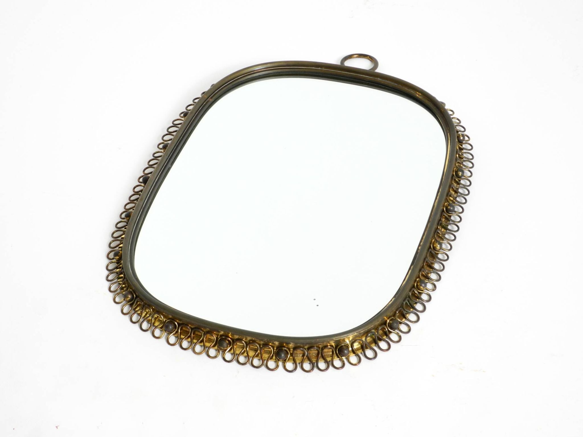 Mid century brass wall mirror by Josef Frank for Svenskt Tenn Sweden