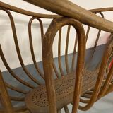 Vintage Thonet Wooden Rocking Cradle