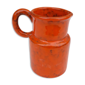 Pichet en céramique orange