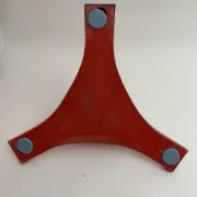 Red '4997' Dining Table by Gardella & Castelli for Kartell, Italy, 1970