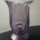 Art Deco vase Brockwitz-Germany in violet glass, signed.