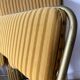 Lafuma folding chairs in velvet and gold metal