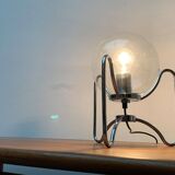 Mid-century space age tripod globe table lamp, 1960s