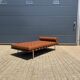 Knoll barcelona daybed mies van der rohe in cognac venezia leather, as new