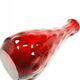 Bean vase, mid-century modern, red glass, Ząbkowice, Poland, 1970s