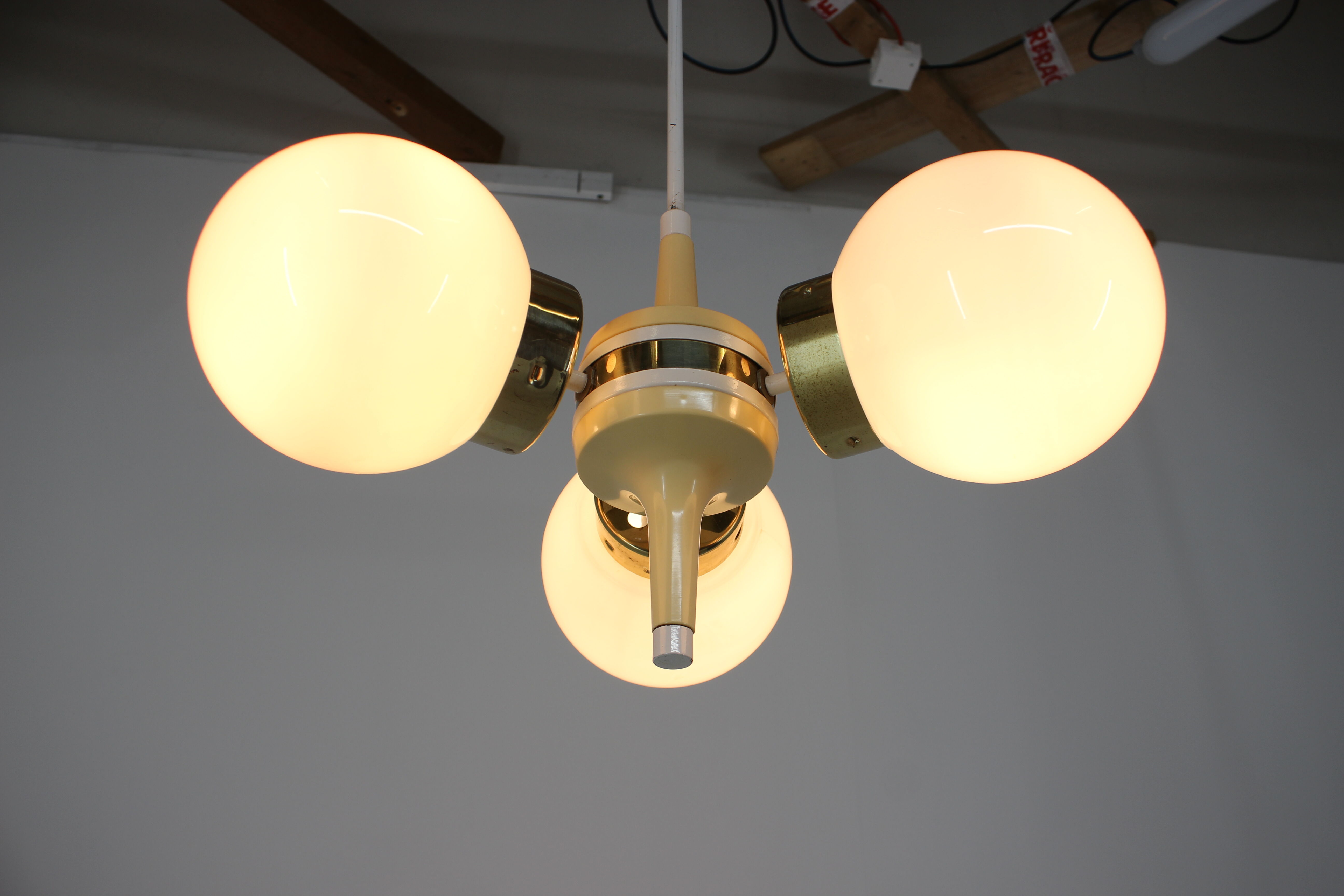 Space Age Chandelier Sputnik by Eloktroinstala Decin, 1970