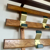 Vintage wall coat rack hooks circa