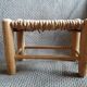 Banc paillé mobilier de poupée