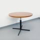 Large round coffee table in vintage Scandinavian style, modular into a table.