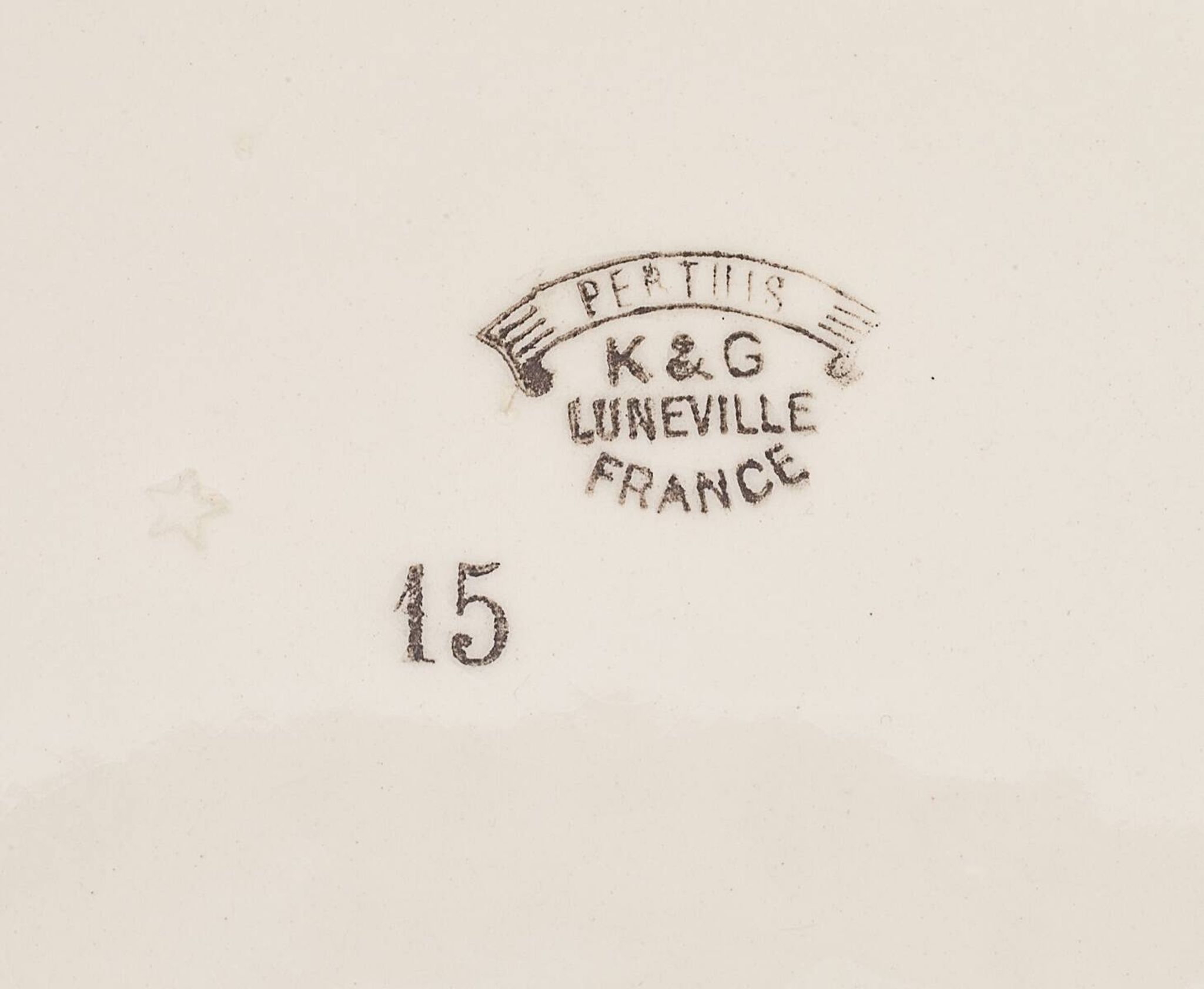 Lunéville earthenware dinner service