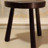 Solid wood tripod stool