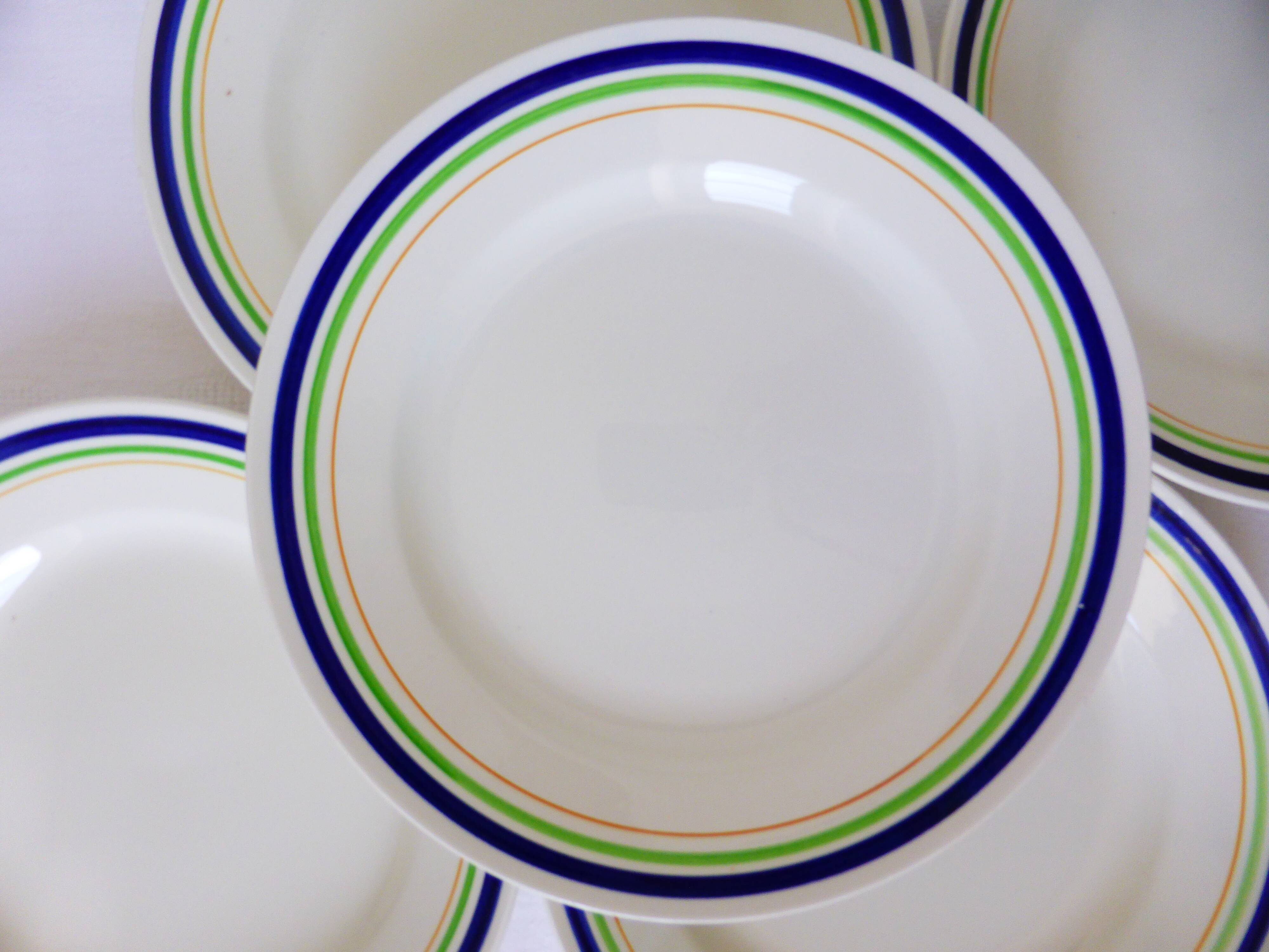 5 flat plates of Gien model Georges 210642