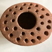 Terracotta farm vase pique flower XXL Folk Art 19th