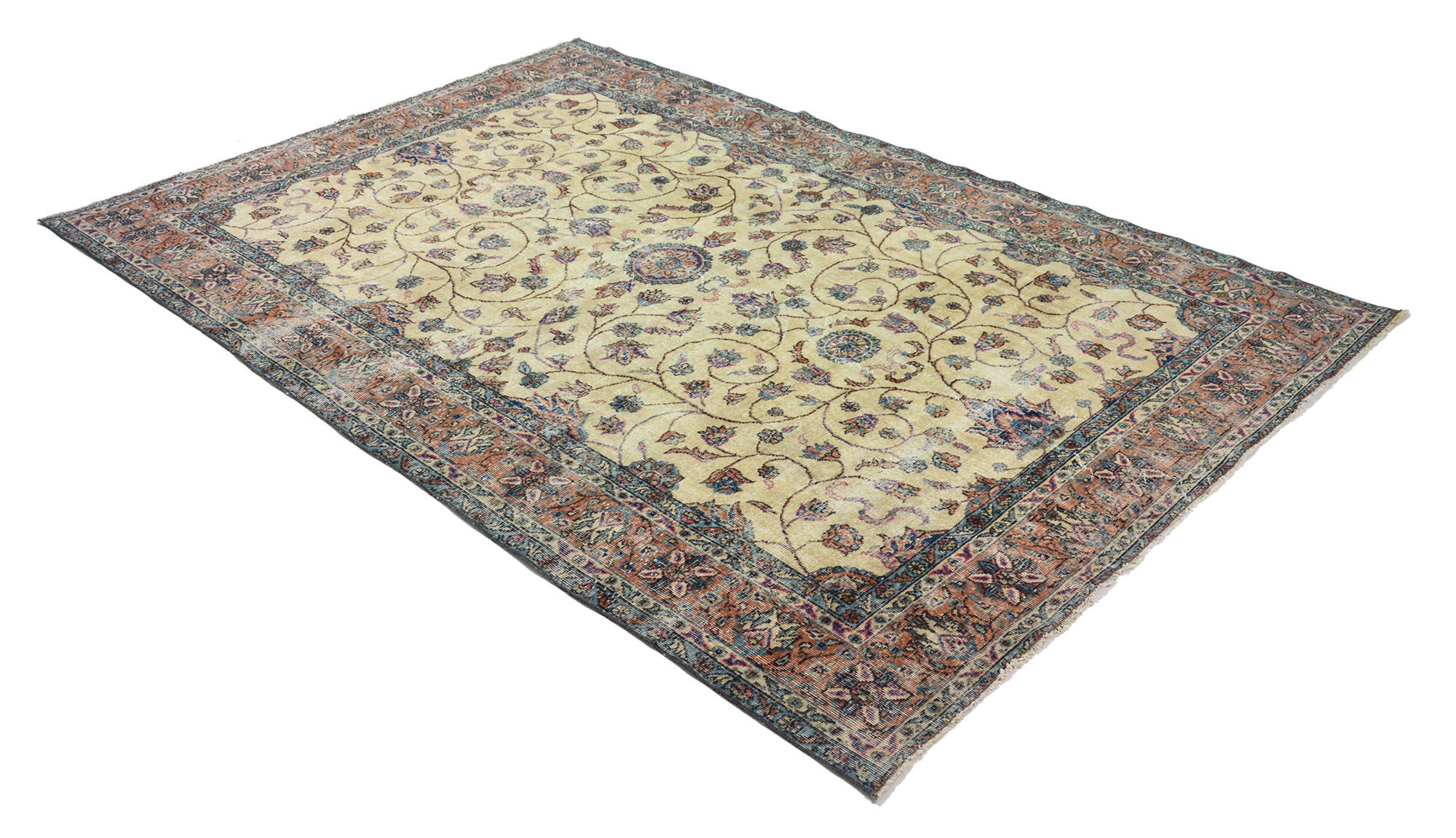 Anatolian handmade vintage rug 314 cm x 211 cm