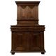 Cabinet buffet with two bodies in moulded walnut – Louis XIII period