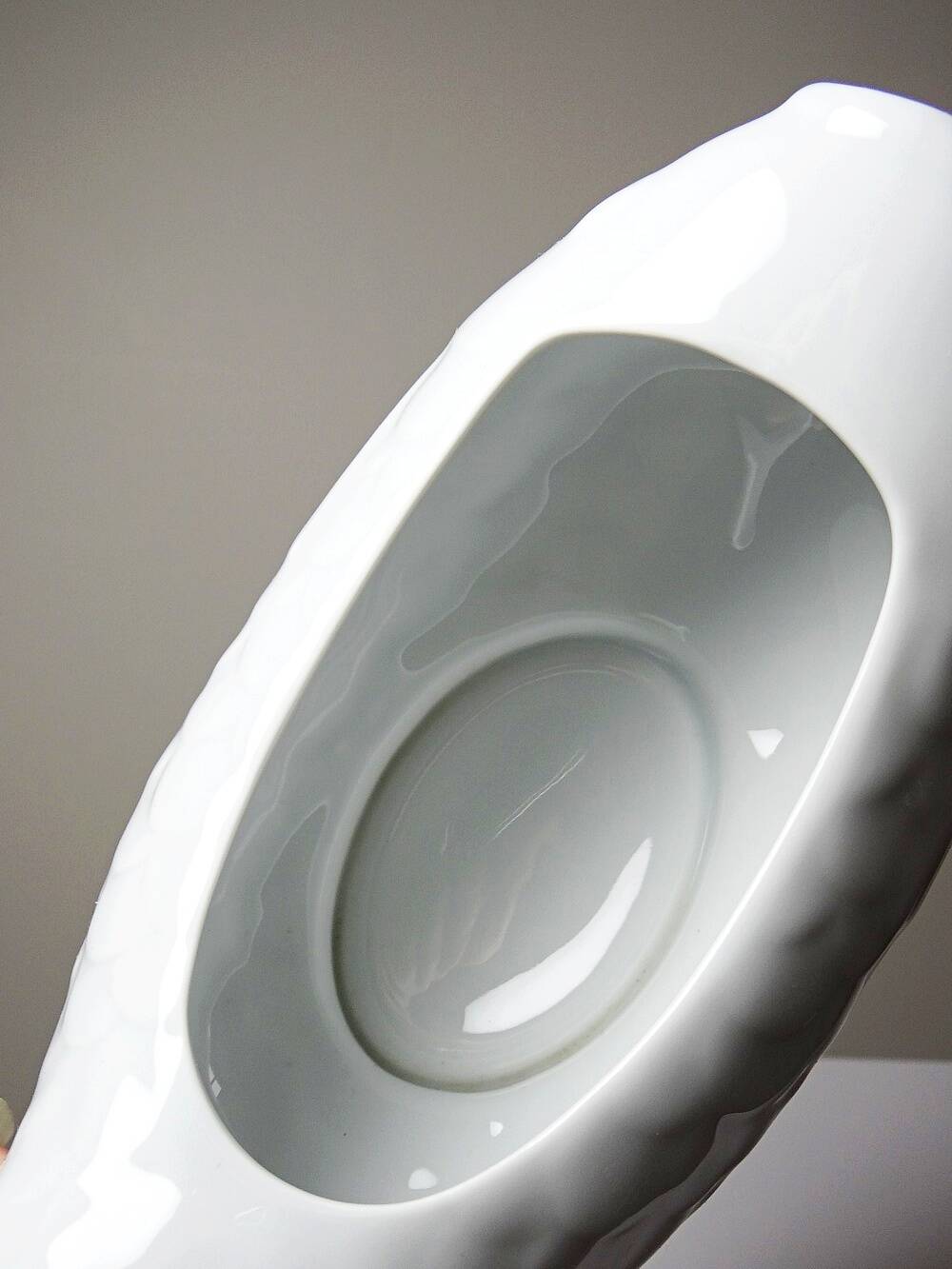 White porcelain sauce boat fish Ocean France, 1970s-1980s