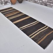 Tapis Kilim à rayures anatoliennes vintage sku3880