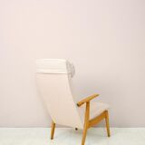 Vintage Scandinavian armchair with headrest