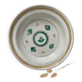 Flowered salad bowl in terracotta