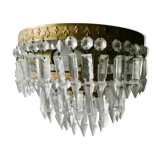 Luster with tassels and brass of the 60s-70s