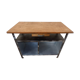 Industrial furniture in metal and wood for bathroom or TV stand
