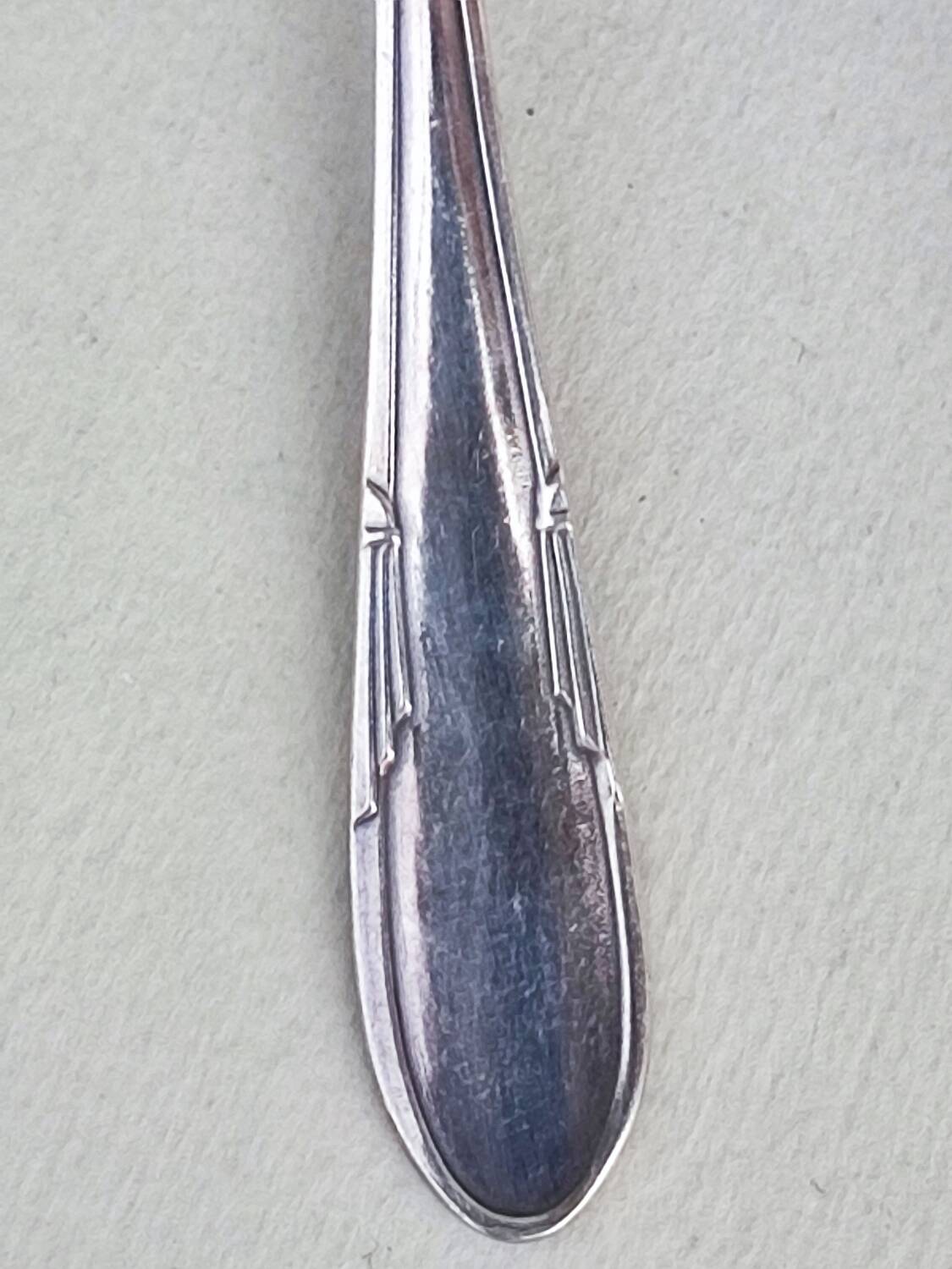 Six silverplated teaspoons