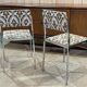 Pair of chrome chairs from the 70