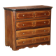 Commode ancienne en noyer 4 tiroirs Italie XVIIIe siècle