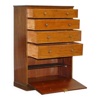 Victorian commode by Howard & Son with hidden cupboard.