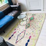 Vintage Berber carpet with full color 250x140cm