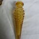 Carafe Empoli Italy Genie bottle in amber glass