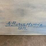 Winter landscape signed from 1971