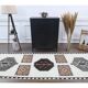 Vintage Turkish Oushak Handmade Wool Runner 100x365