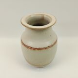 Speckled brown ceramic vase 15.5cm