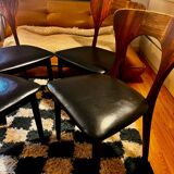 Set of 4 Scandinavian teak chairs