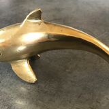 Dolphin vintage solid brass - animal collection brass 12,5 cm