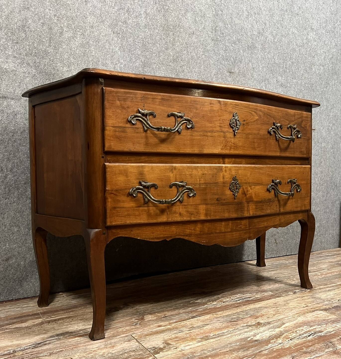 Louis XV style solid wood chest of drawers circa 1880