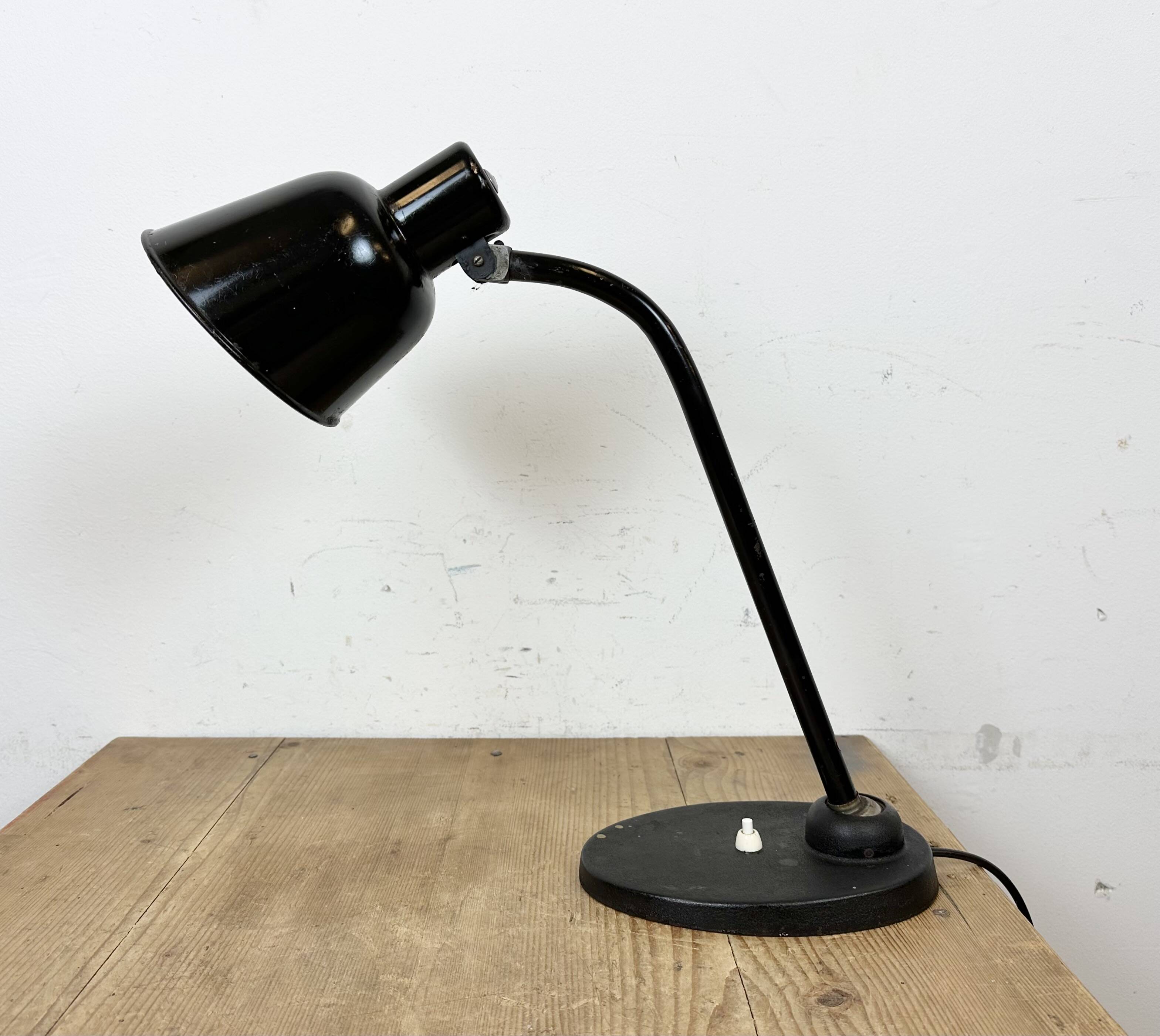 Vintage Black Table Lamp by Christian Dell for BUR Bunte & Remmler, 1930s