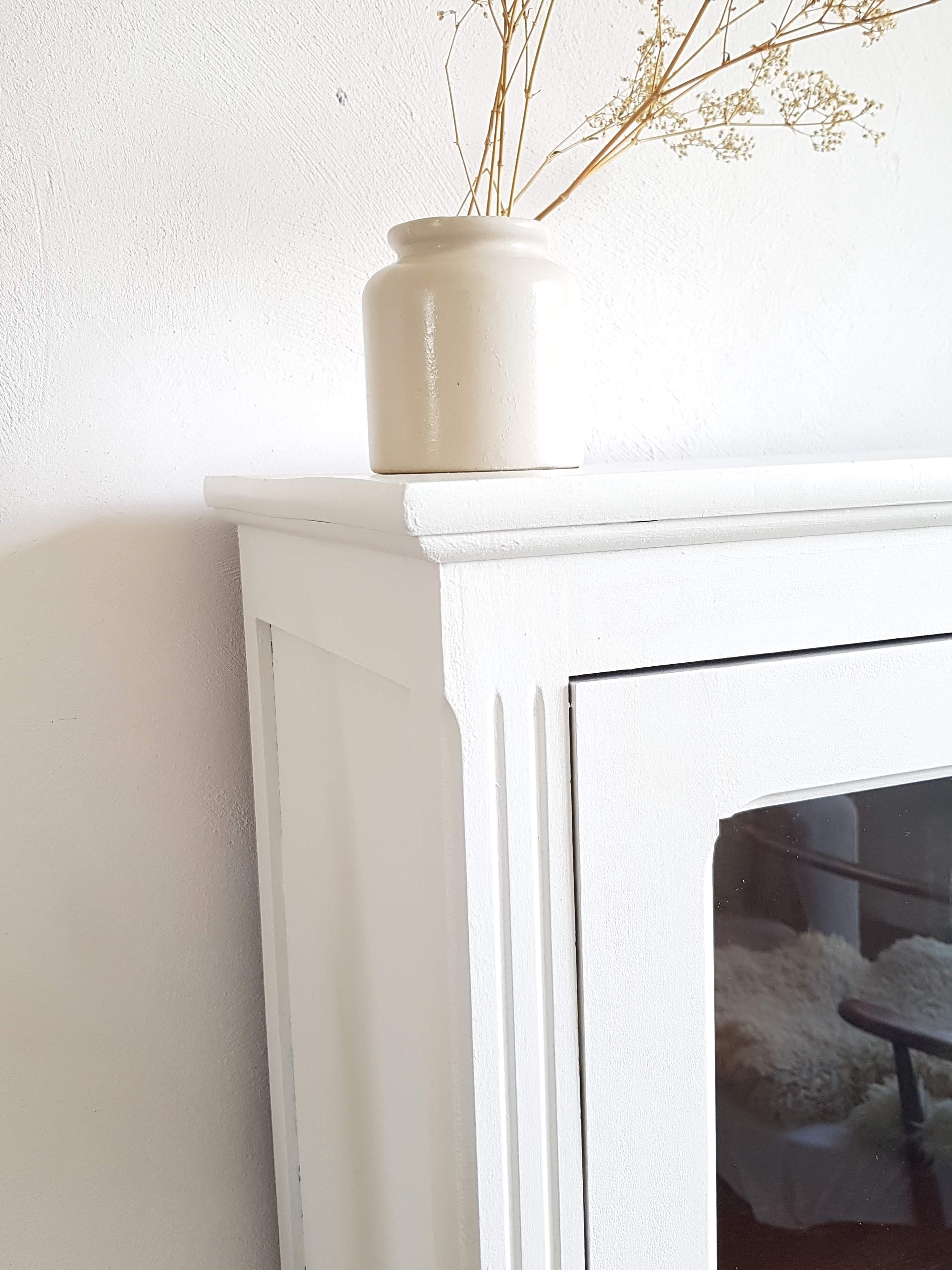 Old white parisian wardrobe