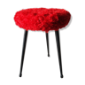 Tripod stool moumoute red 60s-70s