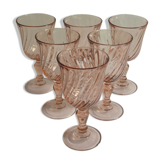Verres à vin rosaline